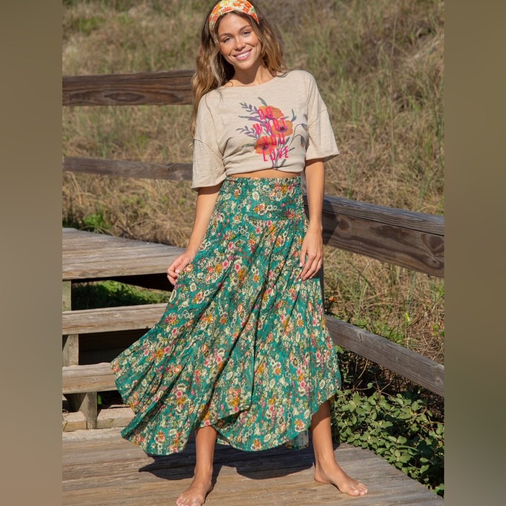 Natural Life Feelin’ Alive Convertible Midi Skirt